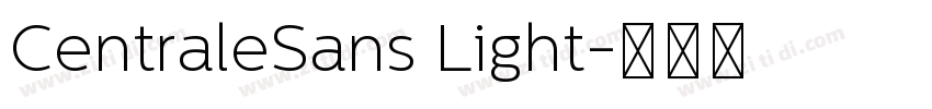 CentraleSans Light字体转换
